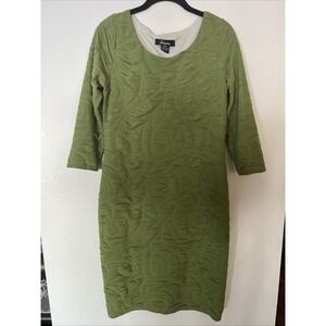 Vintage Olive Green BodyCon Dress Size Small